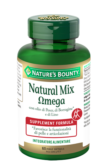 NATURE'S BOUNTY Naturalmente Mix Omega 60 Perle