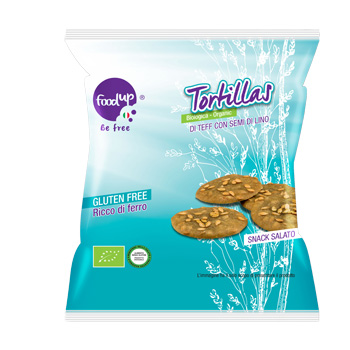 FOODUP Tortillas di Teff con Semi di Lino 35g