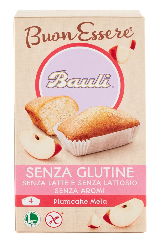 BAULI Plumcake S/G Mela 4x33g