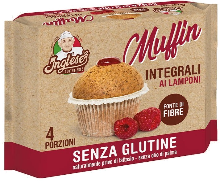 INGLESE Muffin Integrali Lampone 4x40g