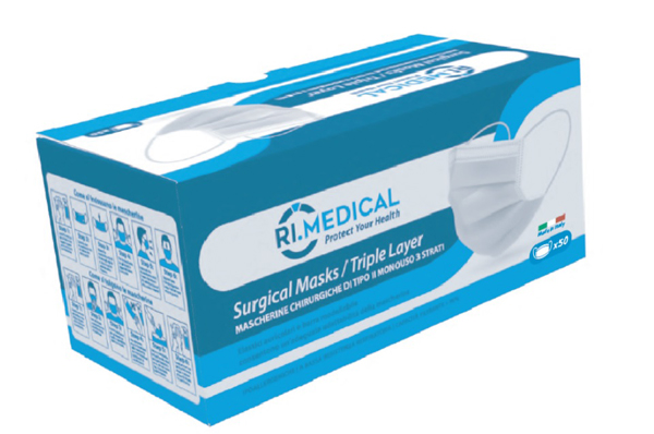 MASCHERINA CHIR 50P COLOR ASSORT