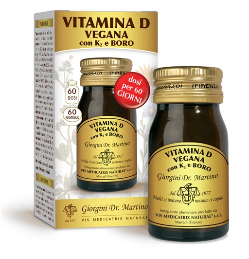 VITAMINA D VEGANA K2+BORO60PAS