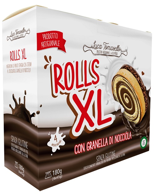 L TOMASELLO Merendina Rolls XL Nocciola 180g