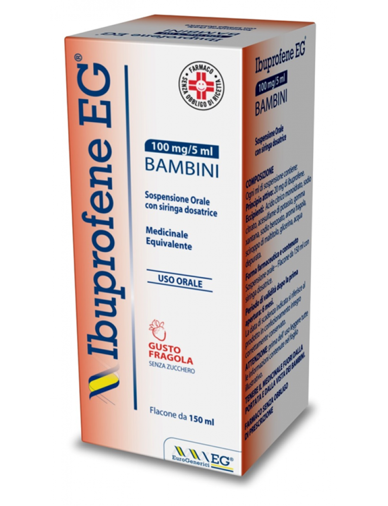 IBUPROFENE EG FL 150ML FRAGOLA