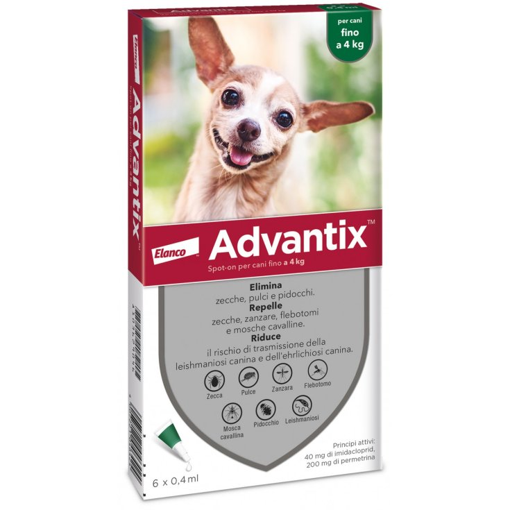 ADVANTIX SPOT ON 6PIP 0-4KG