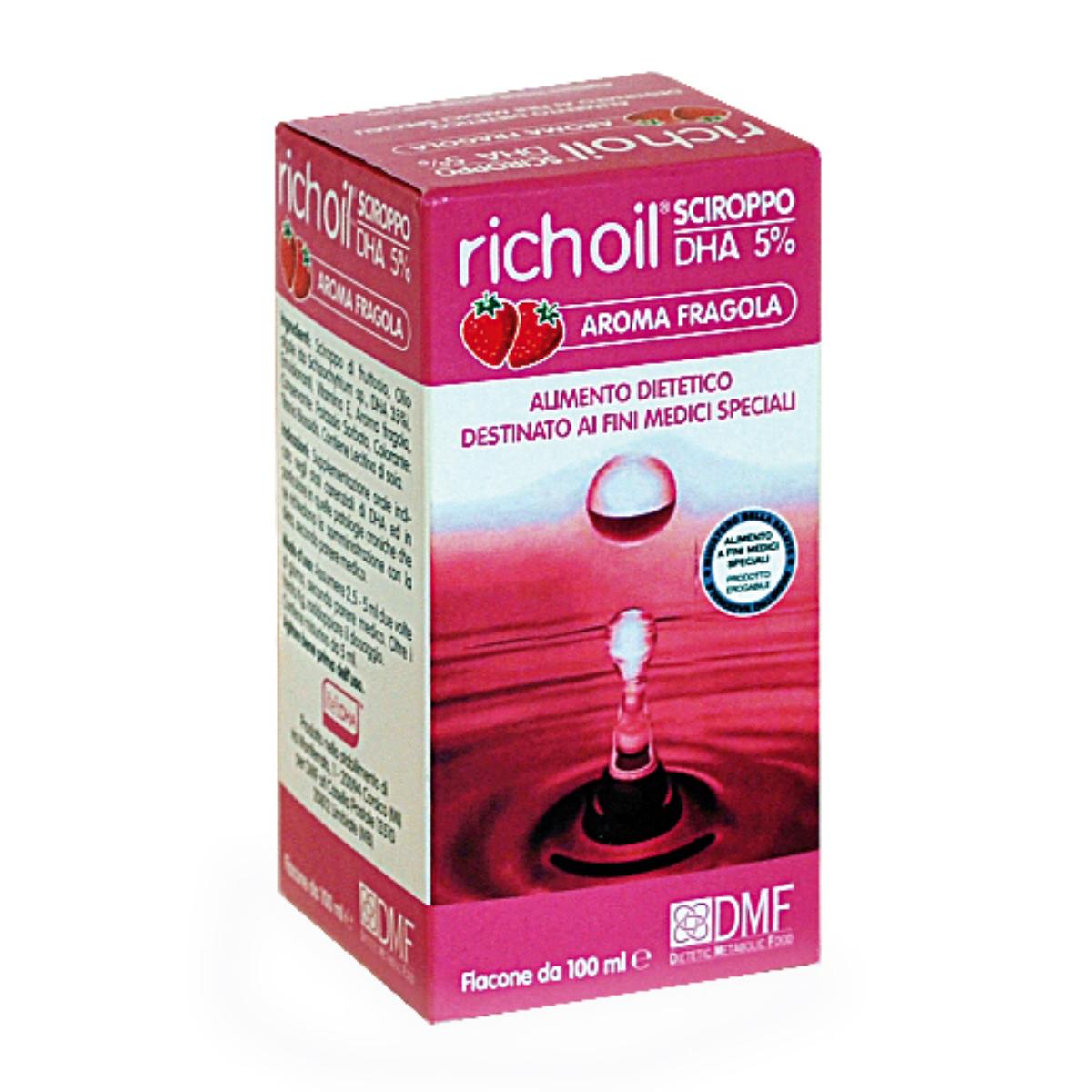 DHA Richoil Sciroppo Fragola 5% 100ml
