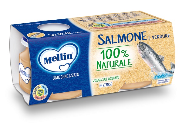 MELLIN Omo Salmone/Verdure 4x80g