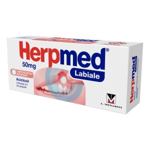 HERPMED LABIALE 2CPR BUCC 50MG
