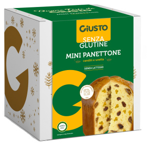 GIUSTO Mini Panettone con Uvetta e Canditi 100g